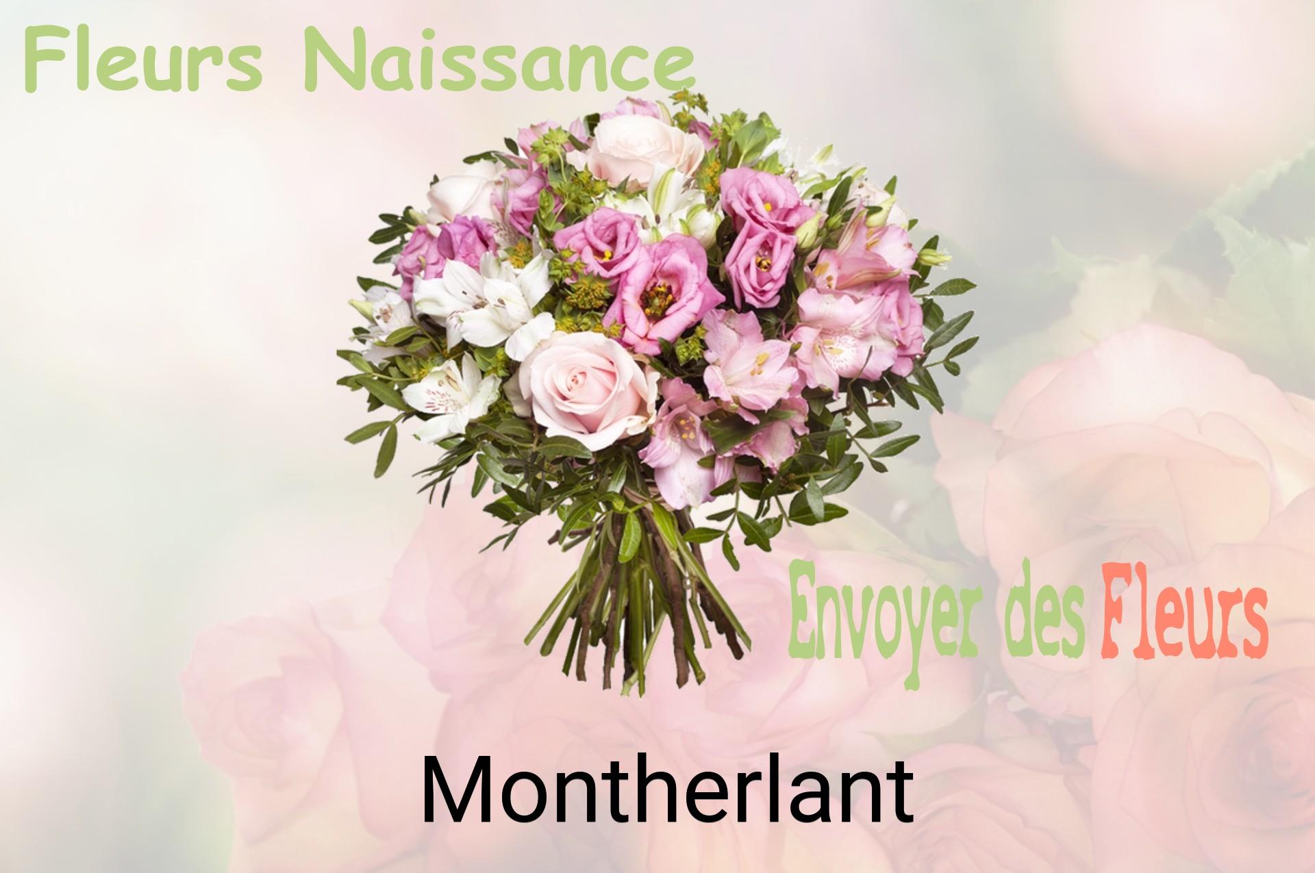 Bouquet de fleurs de naissance livré à Montherlant